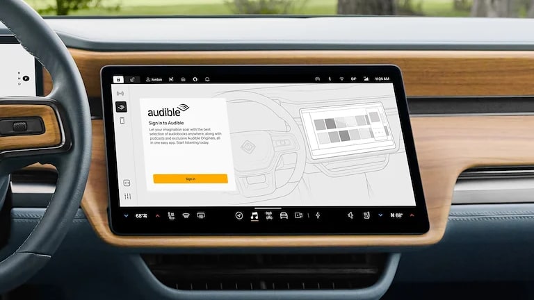 Tesla Audible Now Available in the Media App feature in update 2024.27